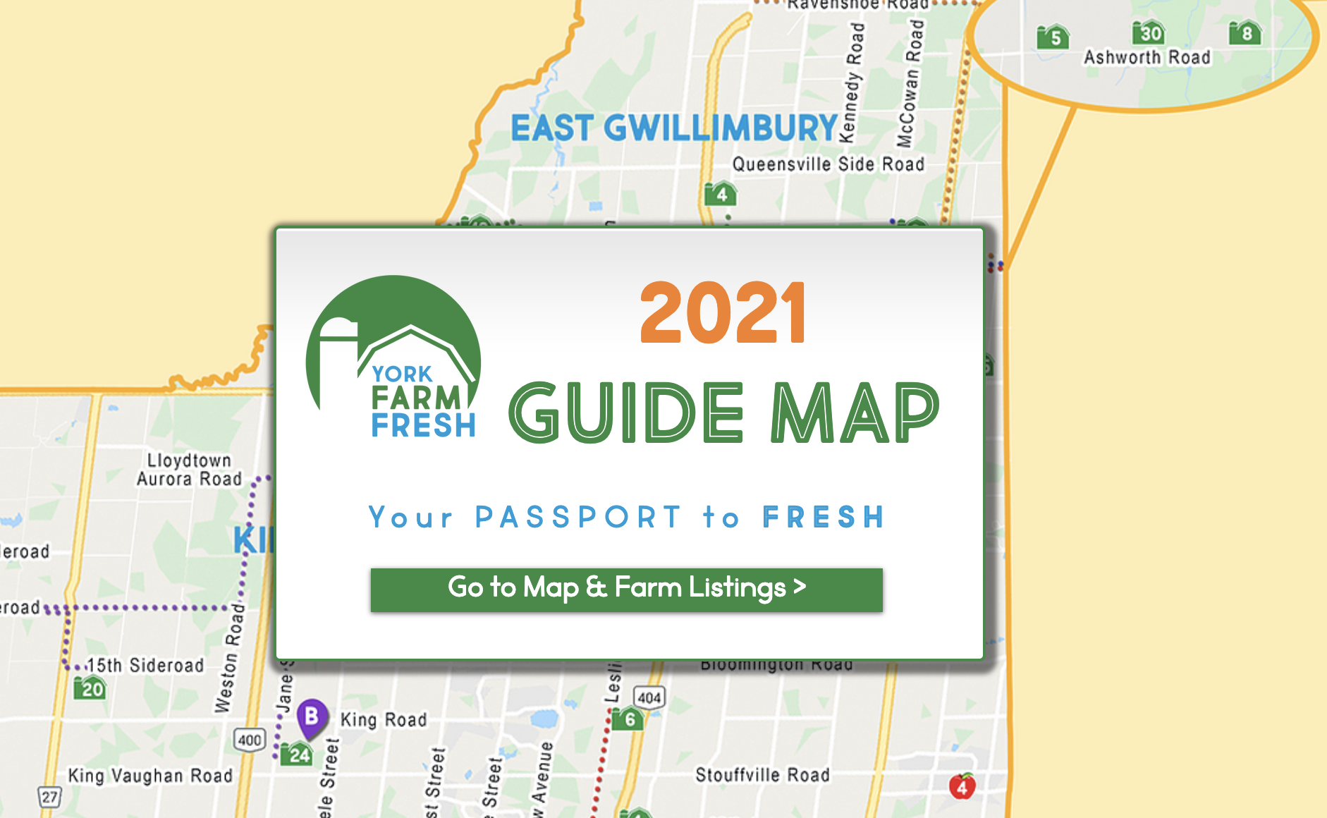 York Farm Fresh Guide Map