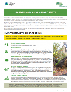 Greenbelt Foundation Launches 'In A Changing Climate' Series - Food And ...