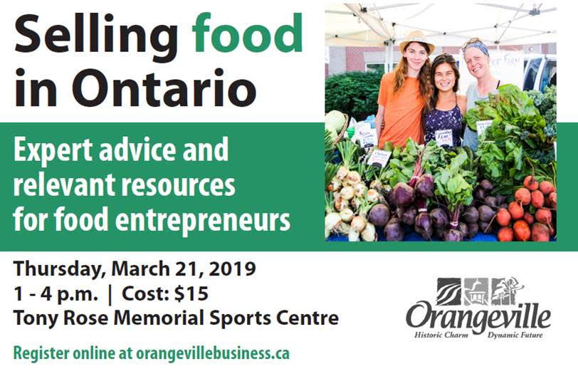 Orangeville & Area SBEC to host Selling Food in Ontario Food