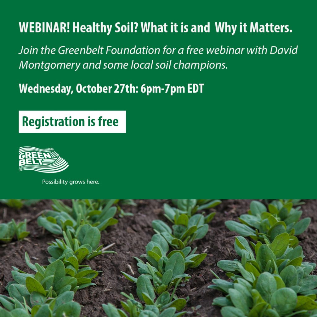 Soil Health Webinar With The Greenbelt Foundation - Food And ...